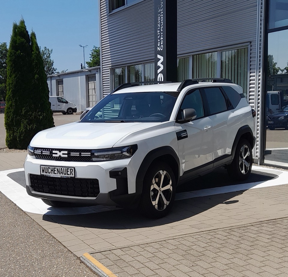 Dacia Bigster blanco de tres cuartos delantero