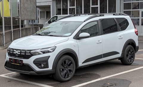 Dacia Jogger blanco de tres cuartos delantero