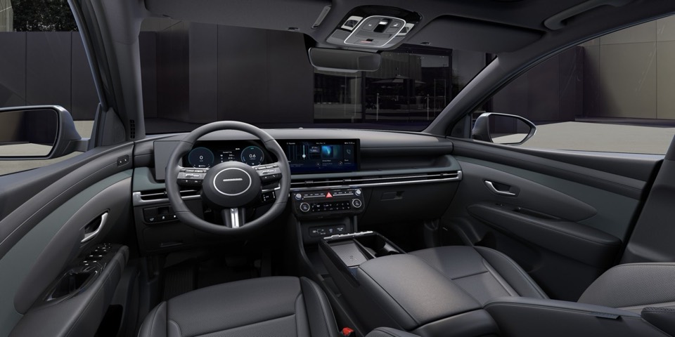 Salpicadero del Hyundai Tucson con doble pantalla curva