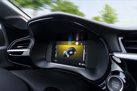 Cuadro de instrumentos digital del Opel Corsa híbrido
