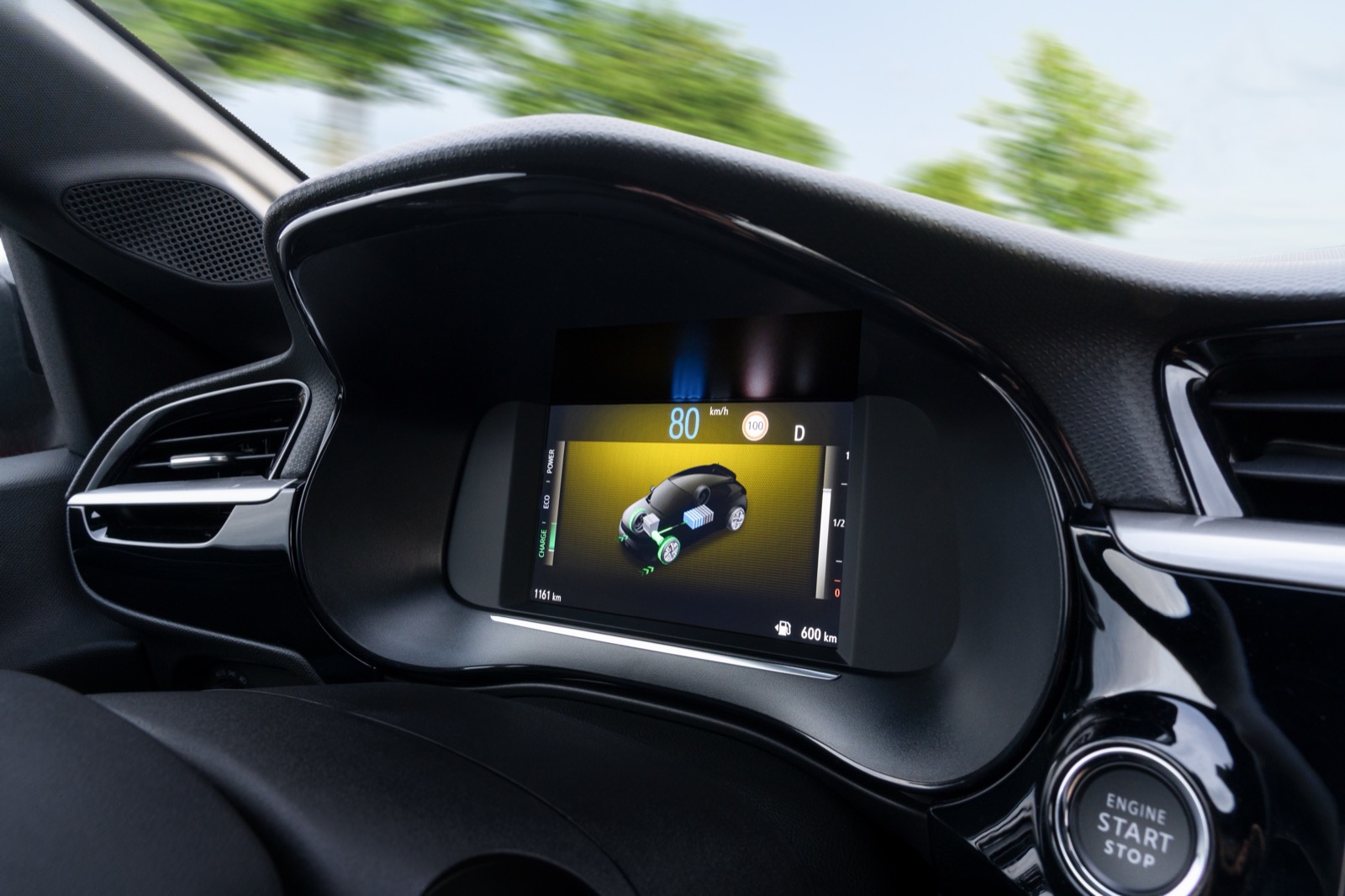 Cuadro de instrumentos digital del Opel Corsa híbrido